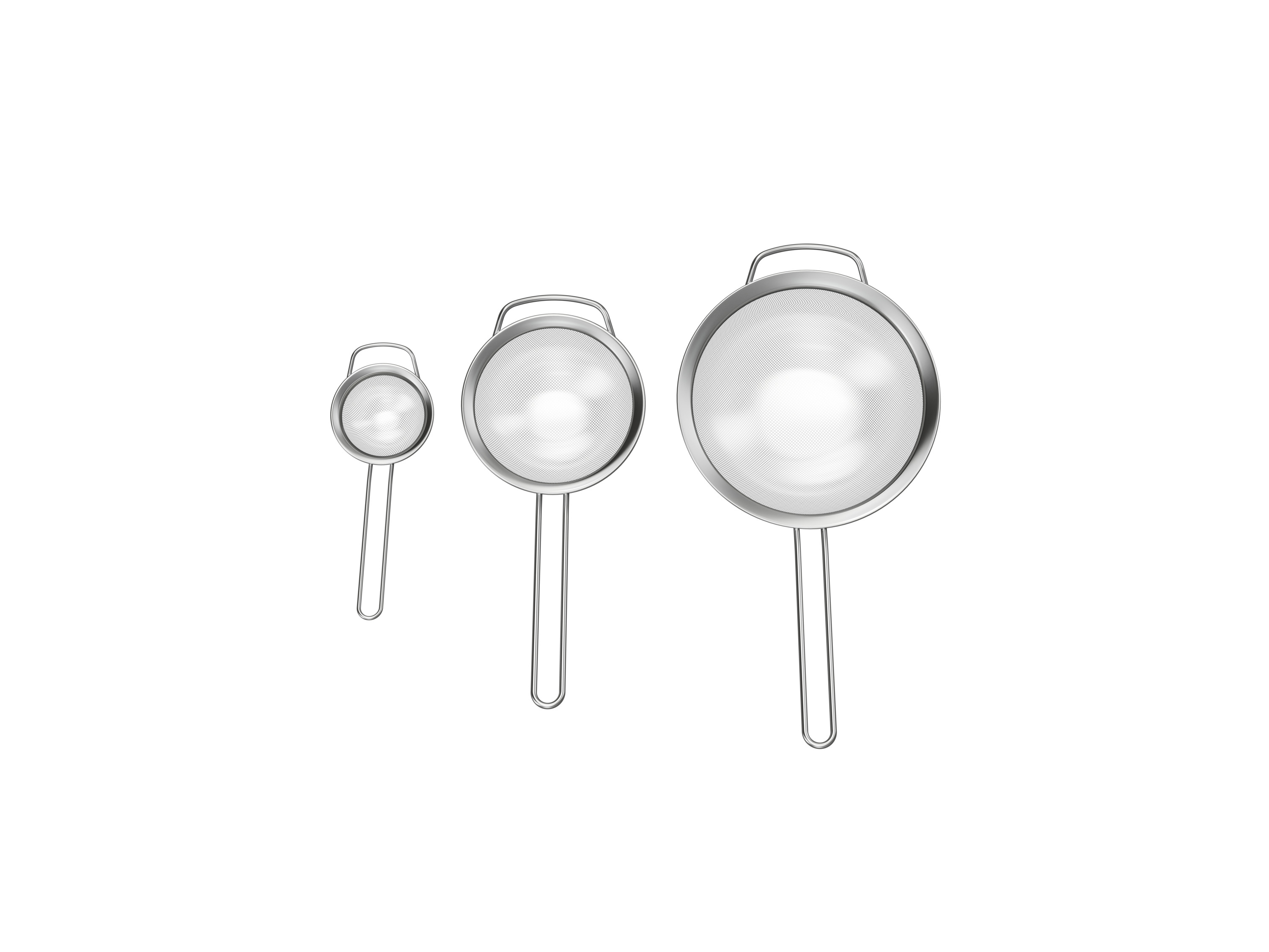 ERNESTO® Edelstahl-Küchensieb-Set, 3 Stück | 04335633084926