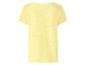 Damen hellgelbes Kurzarm-T-Shirt