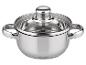 Edelstahltopf mit Deckel und zwei Griffen