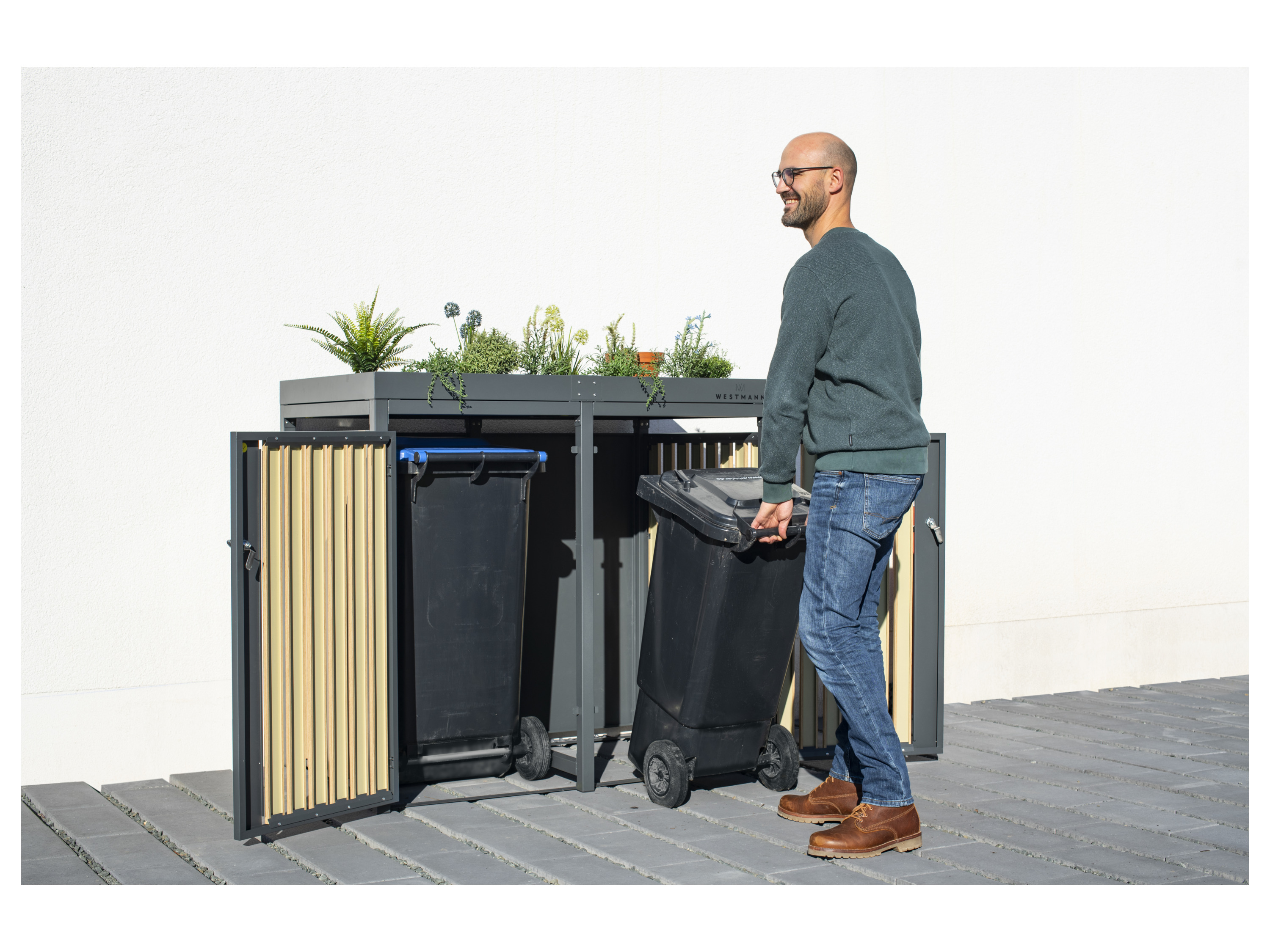 WESTMANN Mülltonnenbox »Planta« (2 x 240 l) – Bild 2 von 4