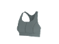 Grauer Damen-Sport-BH mit Racerback.