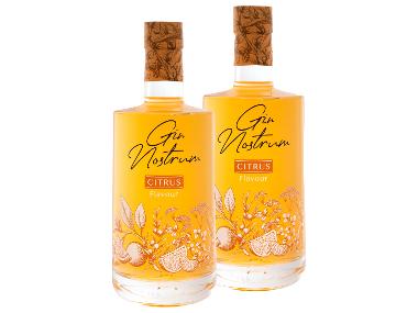 2 x 0,7-l-Flasche Spirituosenpaket Gin Nostrum Citrus Gin 40% Vol