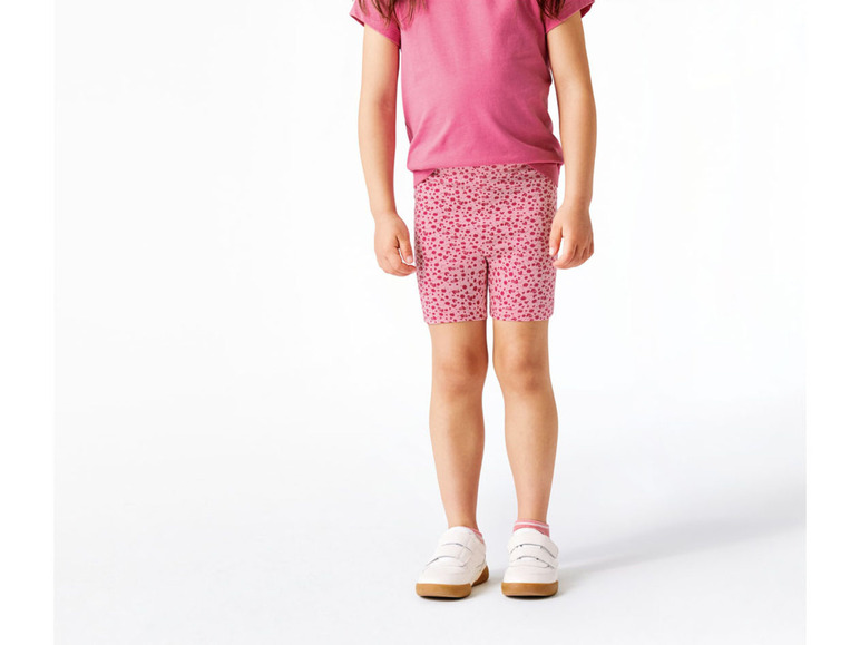 Gehe zu Vollbildansicht: lupilu Kleinkinder Mädchen Leggings Radler, 2 Stück, mit hohem Baumwollanteil - Bild 4