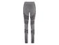 Graue Sportleggings mit geometrischem Muster