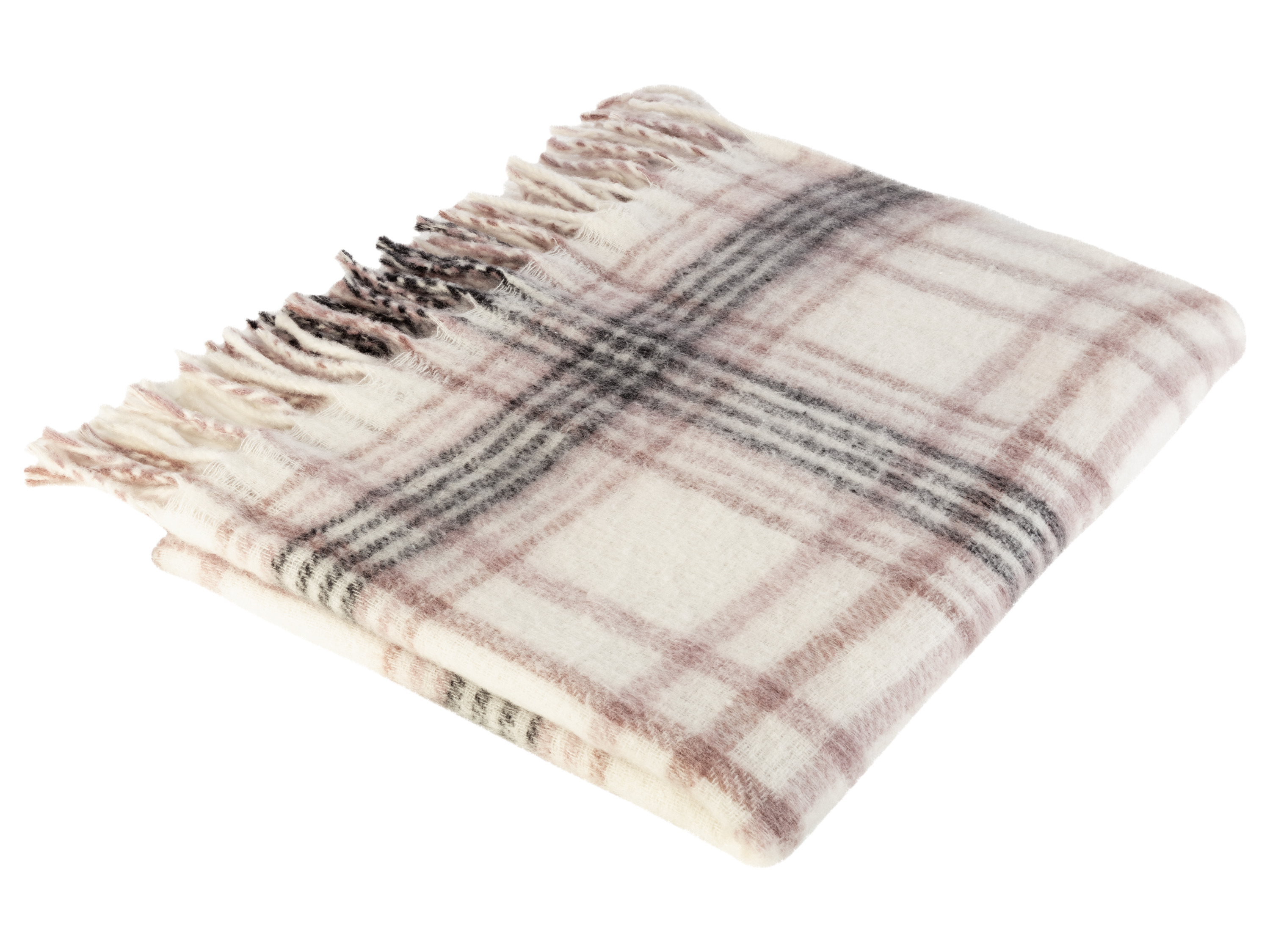 Thumbnail - LIVARNO home Decke Jacquard (hell/karo)