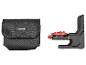Schwarze Tasche und schwarz-roter Laserlinienhalter