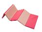 Faltbare Gymnastikmatte in Rosa und Beige