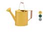 Gelbe Parkside Gießkanne 5L mit Holzgriff.