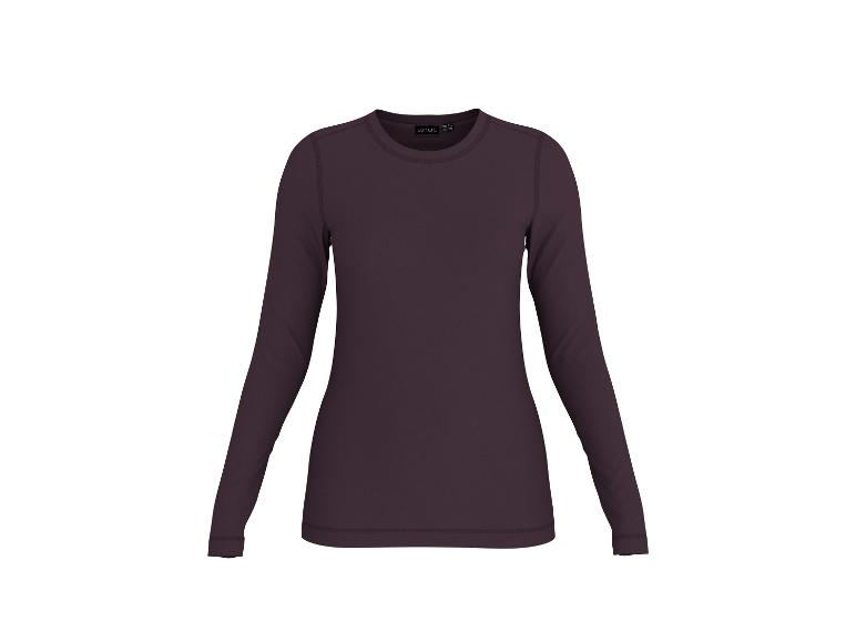 Dunkellila Damen-Langarmshirt