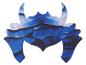 Blau-schwarze Krone mit abstraktem Muster