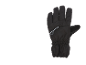 Schwarzer Winterhandschuh mit reflektierendem Streifen und Logo
