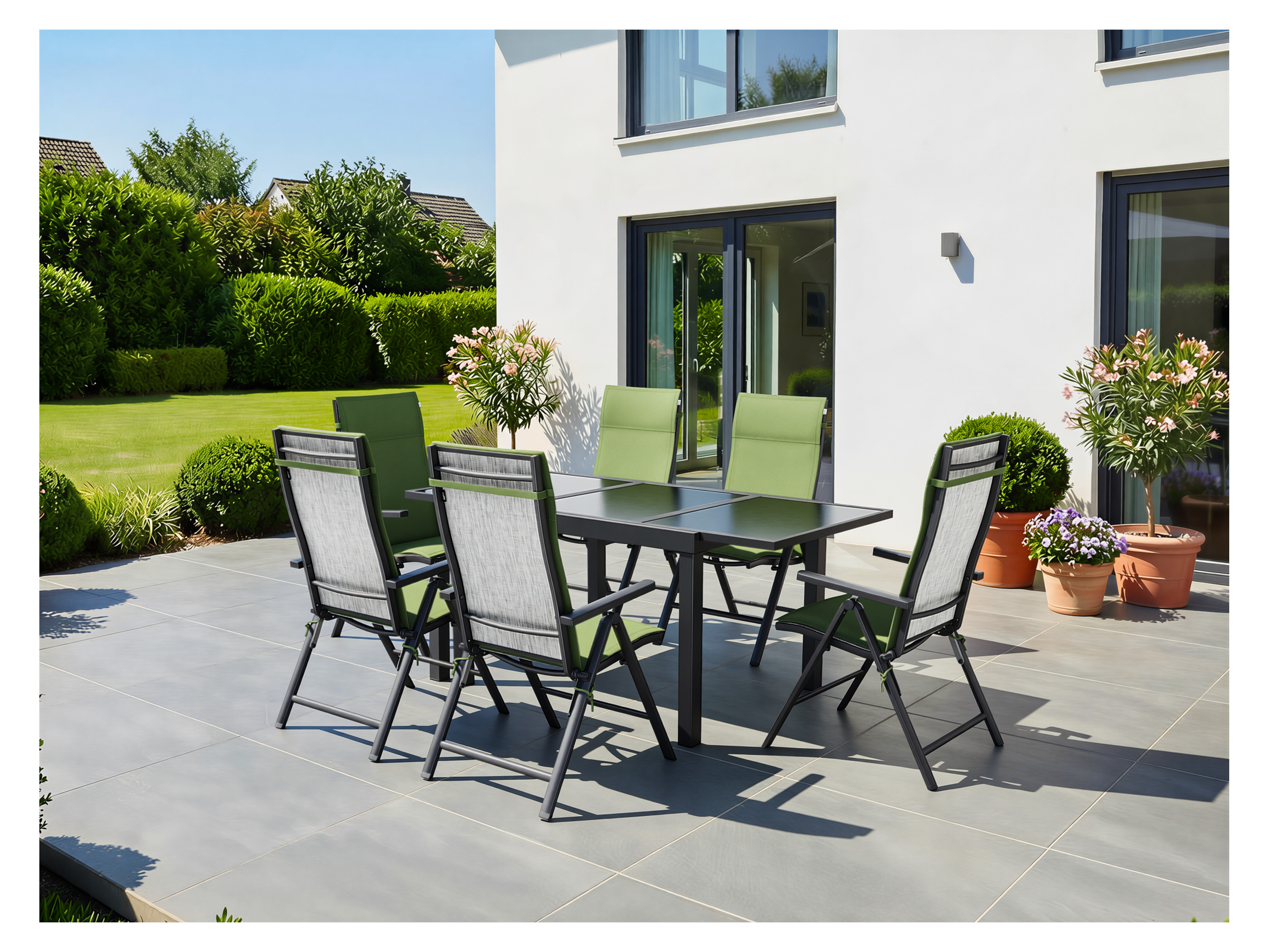 LIVARNO® Alu-Klappsessel »Houston« hellgrau-meliert, 2 Stück 3