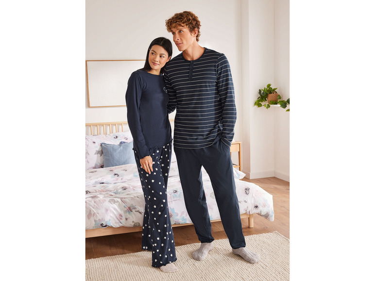 Gehe zu Vollbildansicht: LIVERGY® Herren Pyjama, lang, aus reiner Baumwolle - Bild 10