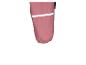 Rosa Kinder-Regenhose mit reflektierendem Streifen.