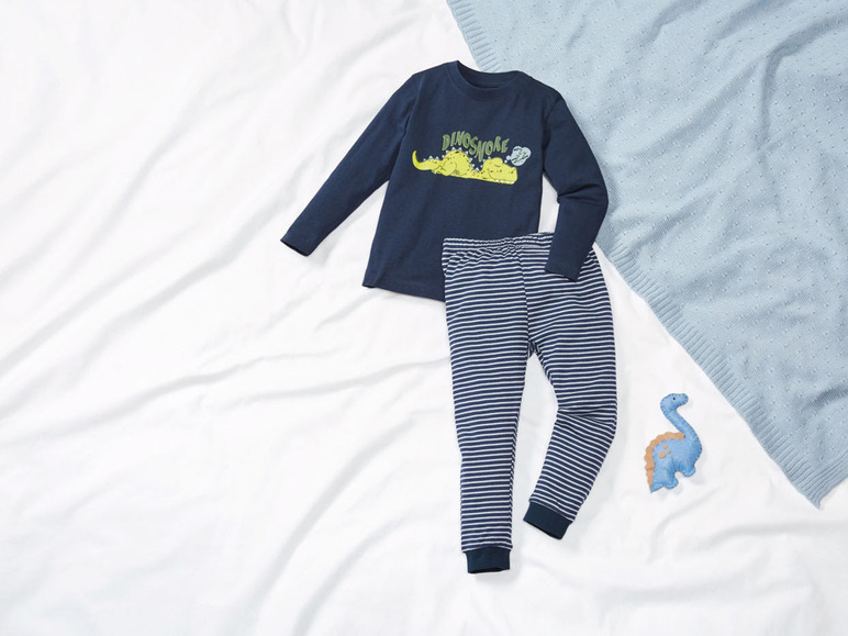 Gehe zu Vollbildansicht: lupilu Kleinkinder Jungen Pyjama mit Print - Bild 8