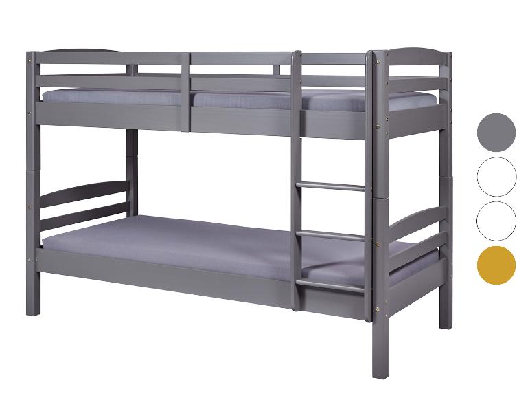 Graues Etagenbett mit vier Farboptionen.