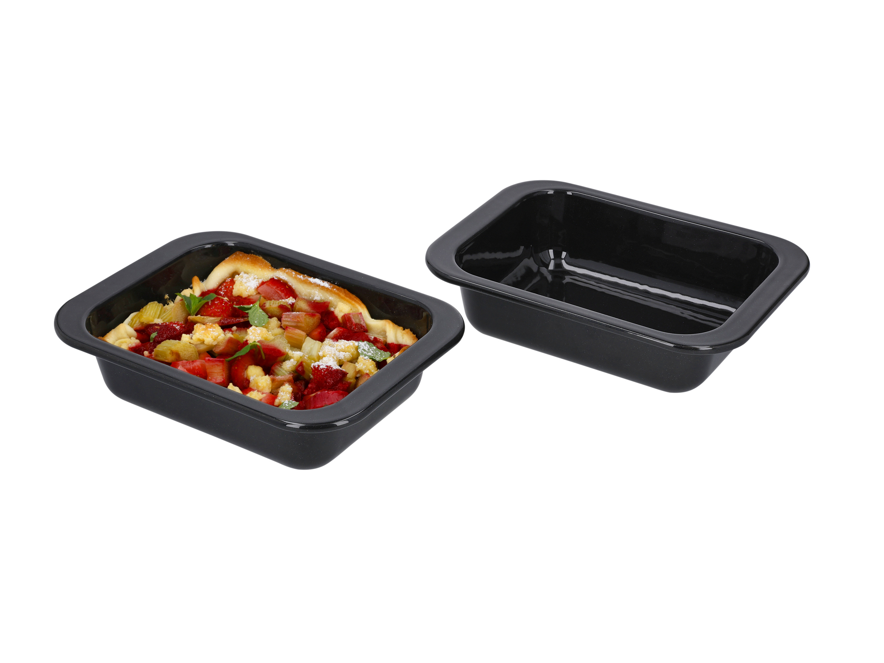 Thumbnail - SILVERCREST® Brat- und Auflaufform groß/ Brat- und Backform Emaille (2er Set Grill-Ofenbackform)