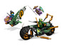 LEGO Ninjago Set mit einem Motorrad, einem fliegenden Skateboard und Minifiguren.