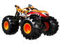 Ein Hot Wheels Monster Truck mit großen Reifen.