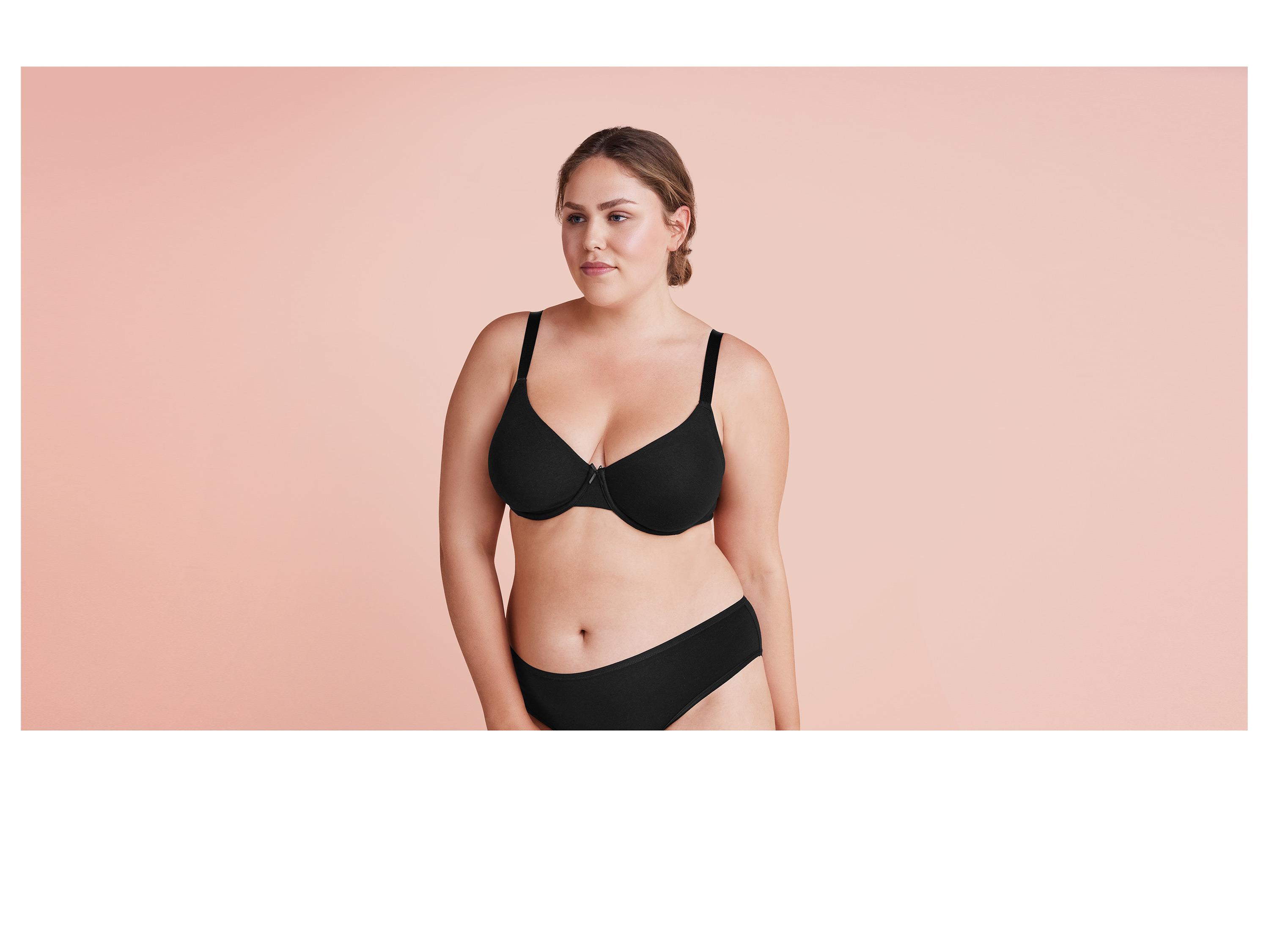 ESMARA® Damen Bügel BH gemouldet, 2 Stück (schwarz/hellgrau, 85D) – Bild 2 von 4
