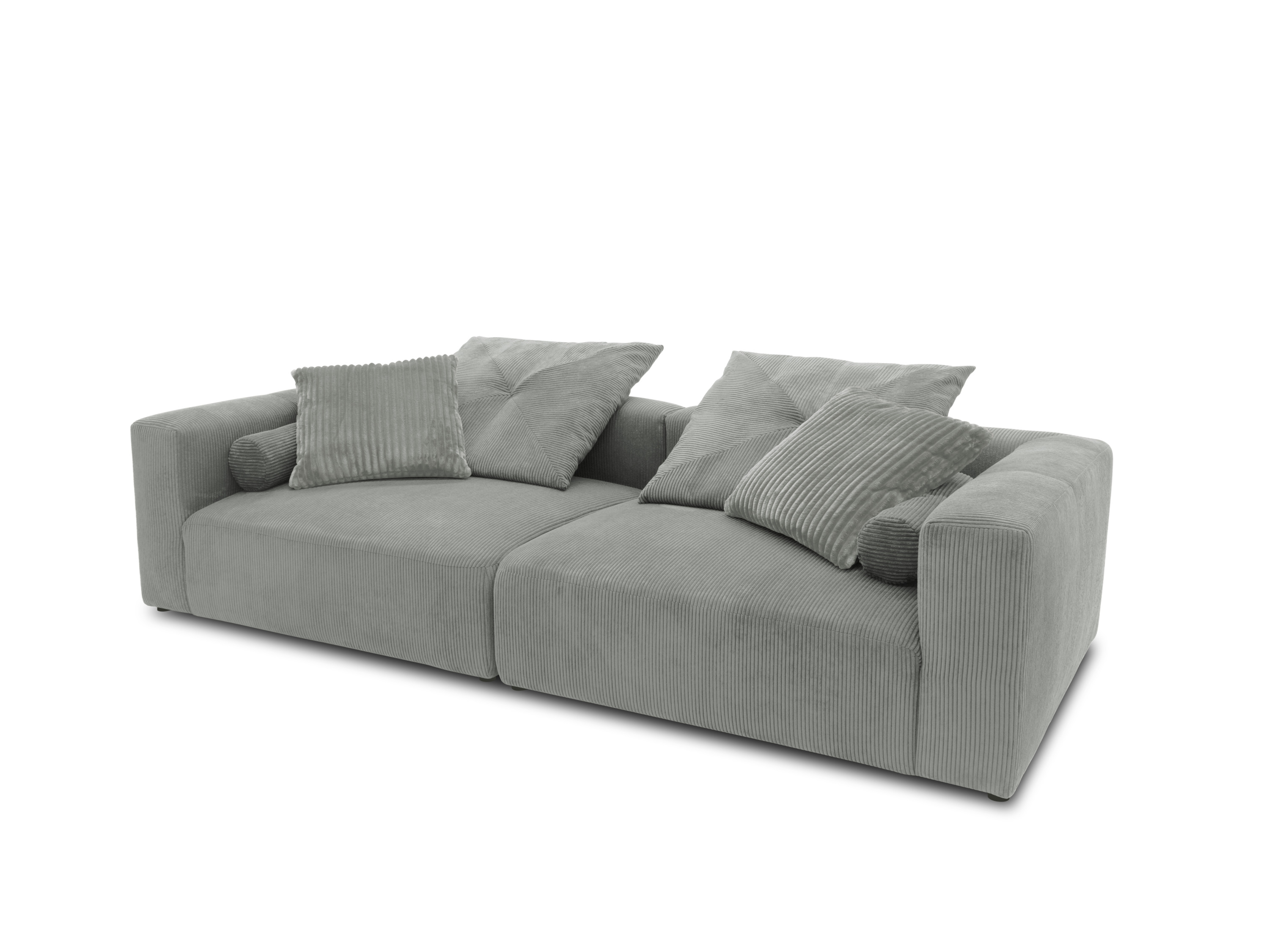 Thumbnail - Domo Bigsofa »Nantes«, mit Federkernpolsterung (Hellgrau)