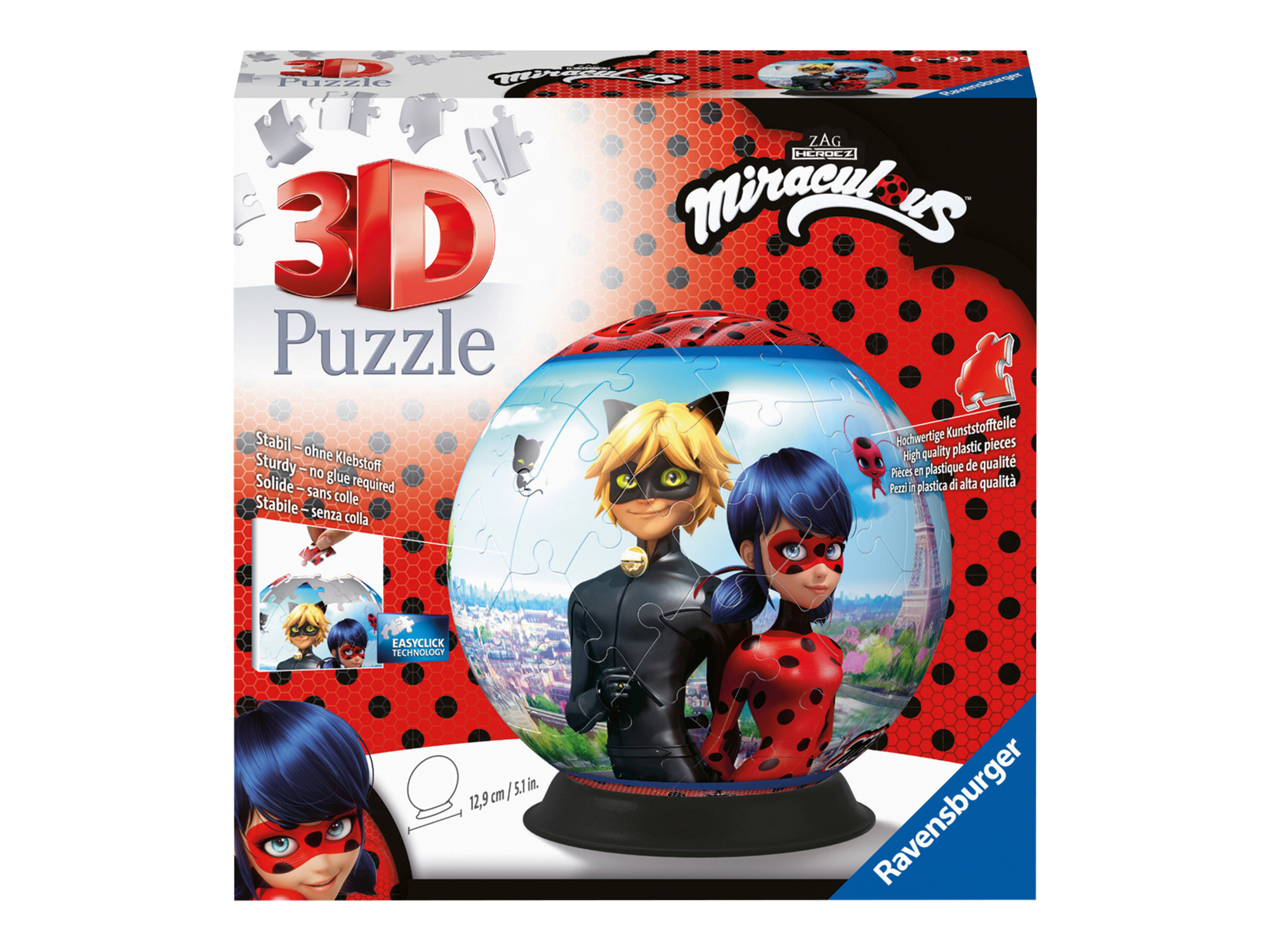 Ravensburger 3D Puzzle-ball groß (Miraculous)““ | 04005556111671