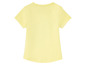 Ein gelbes T-Shirt mit kurzen Ärmeln.