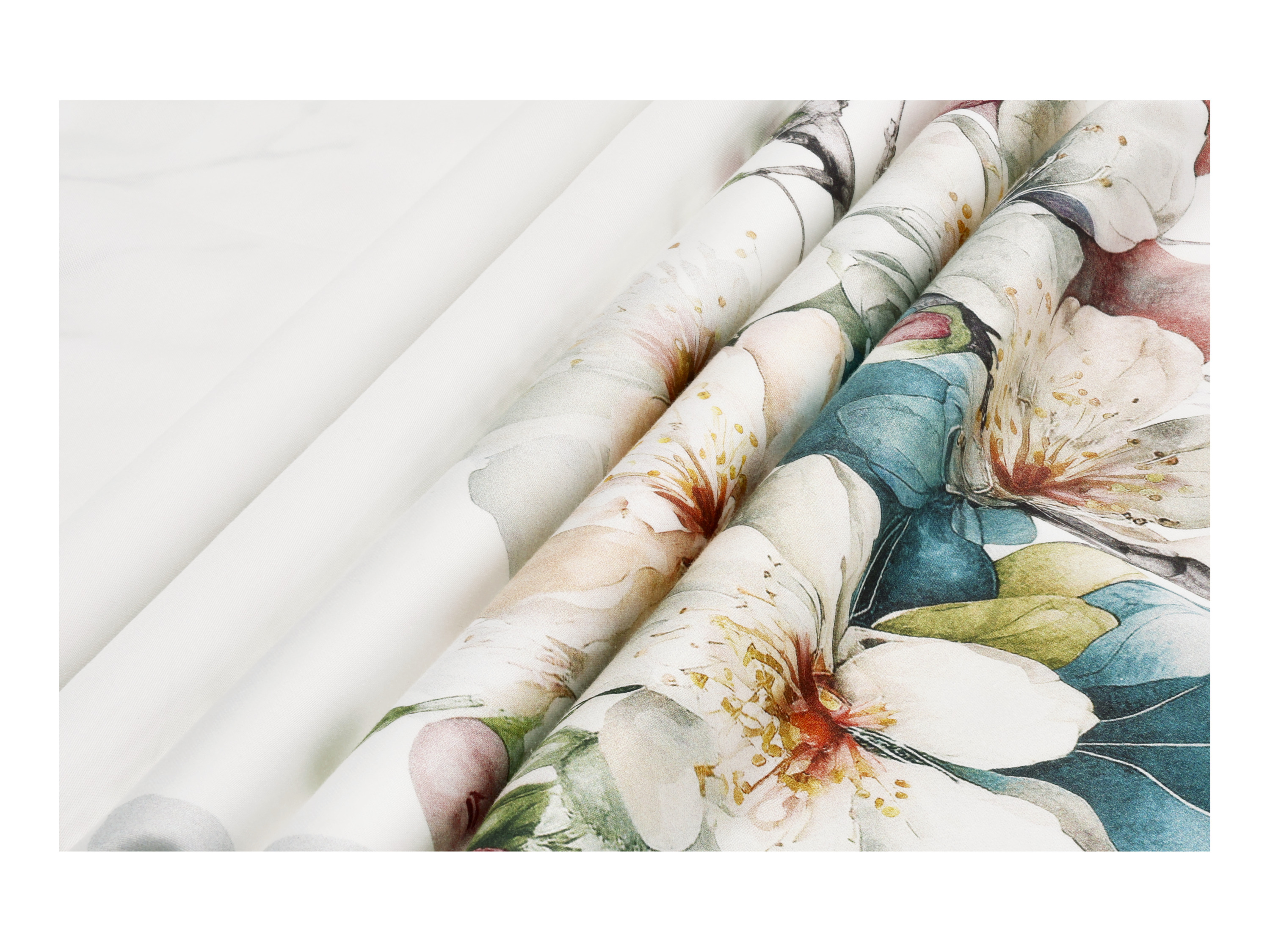 Thumbnail - LIVARNO® Bettwäsche Satin, 135 x 200 cm (Blütenbaum/weiß)