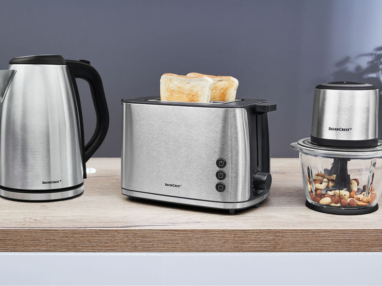 Gehe zu Vollbildansicht: SILVERCREST® KITCHEN TOOLS Toaster »EDS STE 950 A1«, Edelstahl, mit Brötchenaufsatz - Bild 11