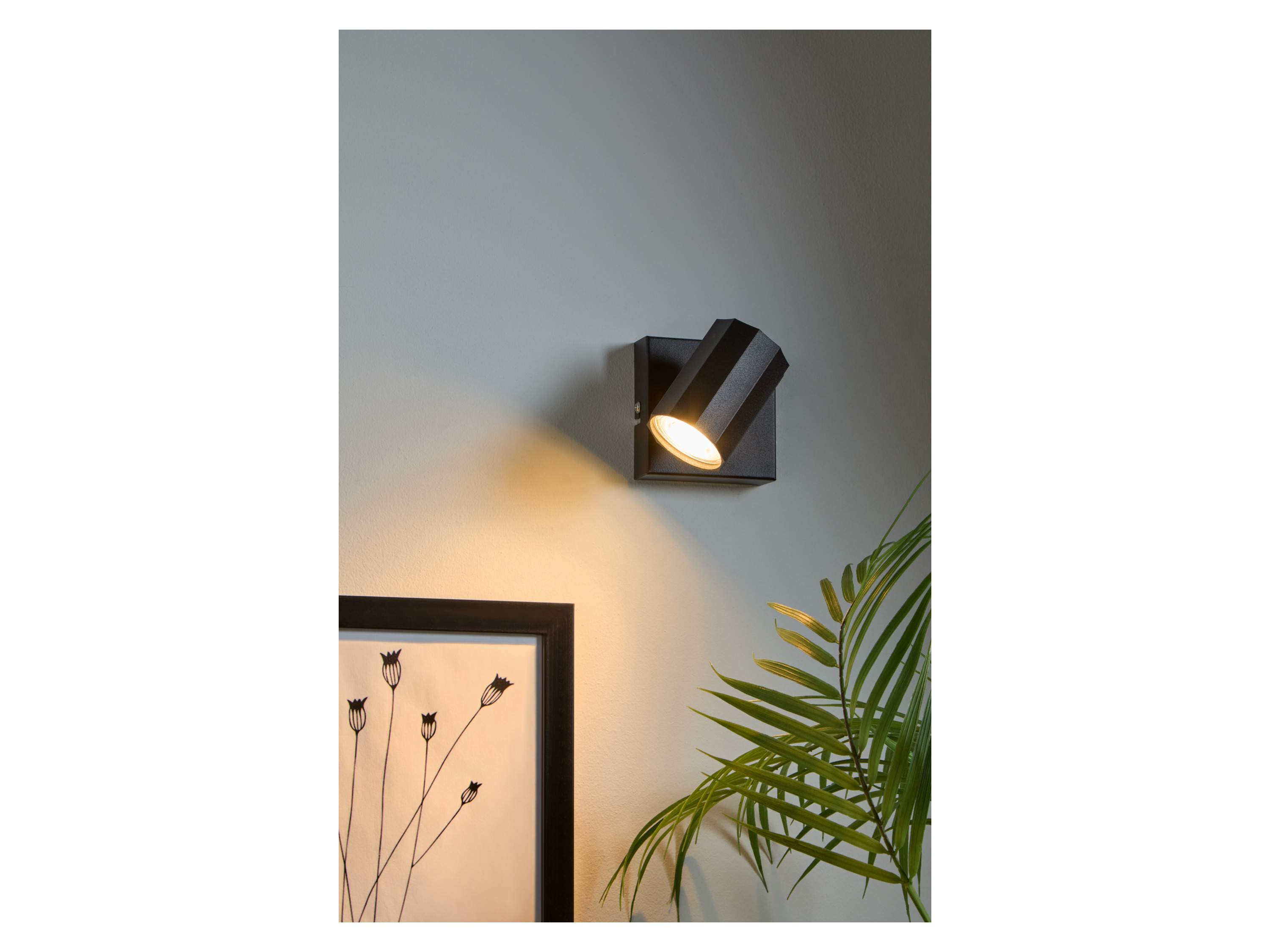 Thumbnail - LIVARNO home Wand-/Deckenleuchte, neig- und schwenkbarer Spot (quadratisch, schwarz)