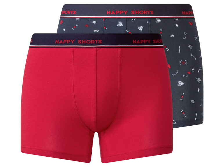 Gehe zu Vollbildansicht: Happy Shorts Herren Boxershorts, Jersey-Material, 2 Stück - Bild 5