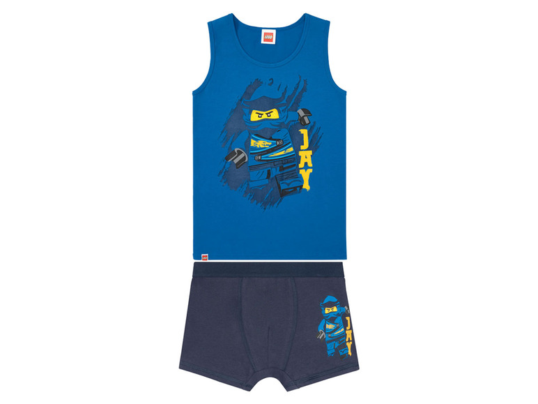 LEGO Ninjago Unterwäsche-Set mit Tanktop und Boxershorts mit Jay-Motiv.
