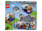 LEGO Minecraft-Set mit einem Eis-Schloss, Türmen und Figuren.