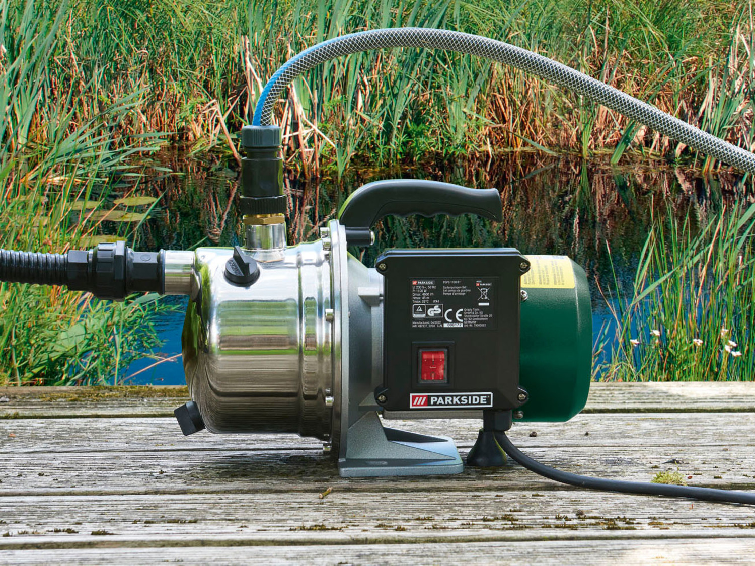 1100 W B1«, PARKSIDE® 1100 Gartenpumpen-Set »PGPS