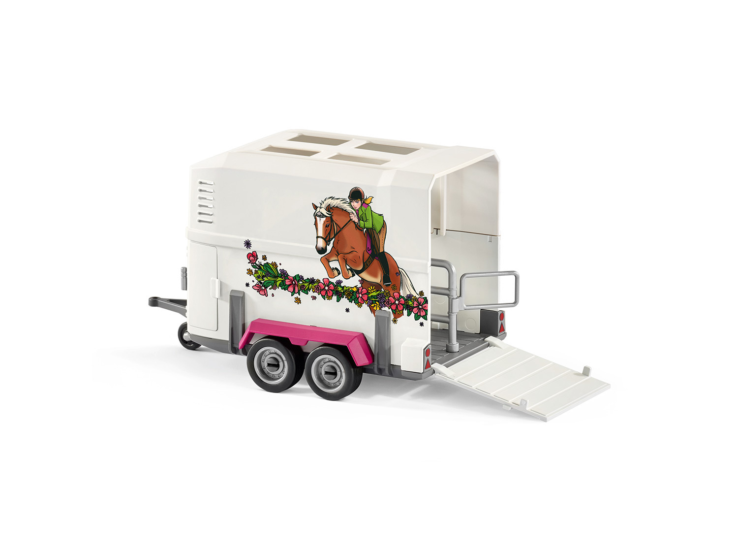 schleich pferdeanhänger mit pick up