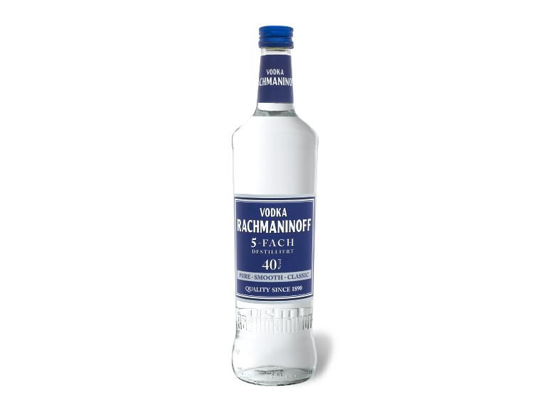 Flasche Rachmaninoff Wodka, 5-fach destilliert, 40% vol.