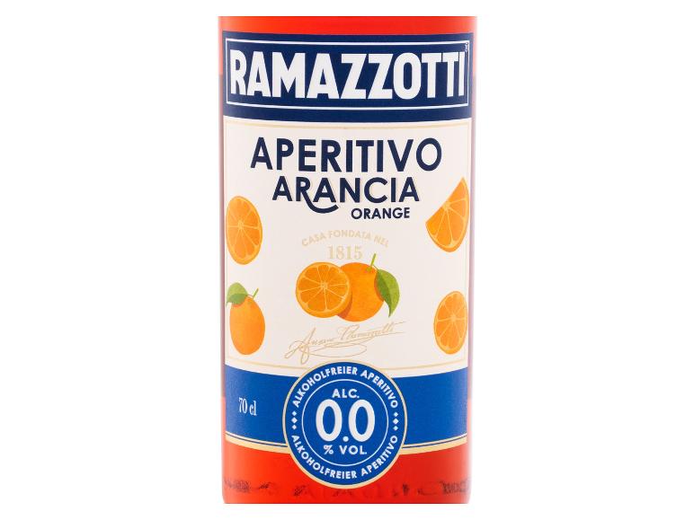 Orangen-Aperitif mit 0,0% Alkohol, 70 cl Flasche.