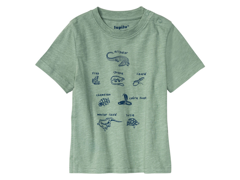 Gehe zu Vollbildansicht: lupilu® Kleinkinder Jungen T-Shirts, 2 Stück, mit Rundhalsausschnitt - Bild 17