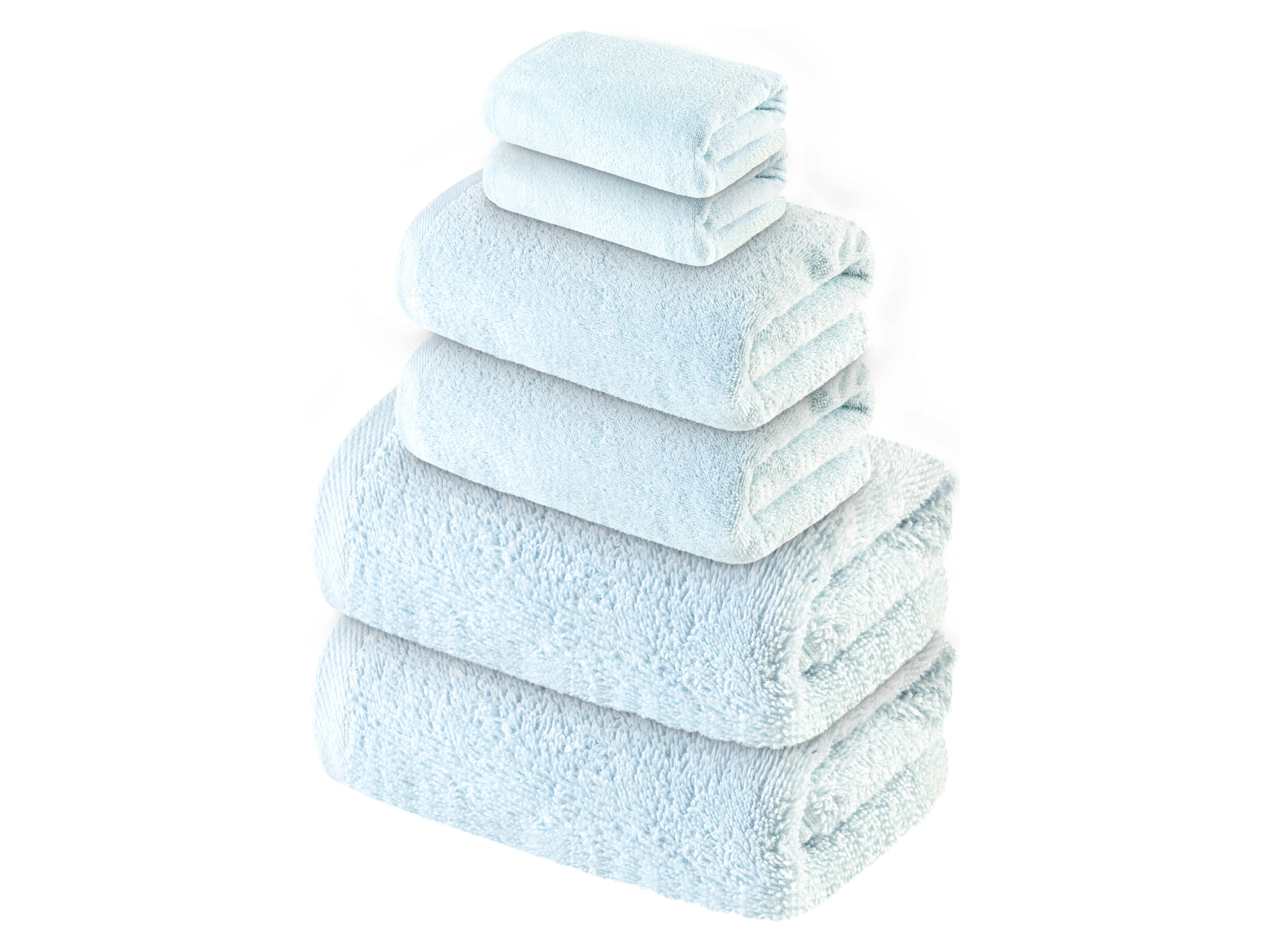 LIVARNO home Frottier-Set Basic 350gsm 6tlg. (Hellblau)““ | 00 Handtücher