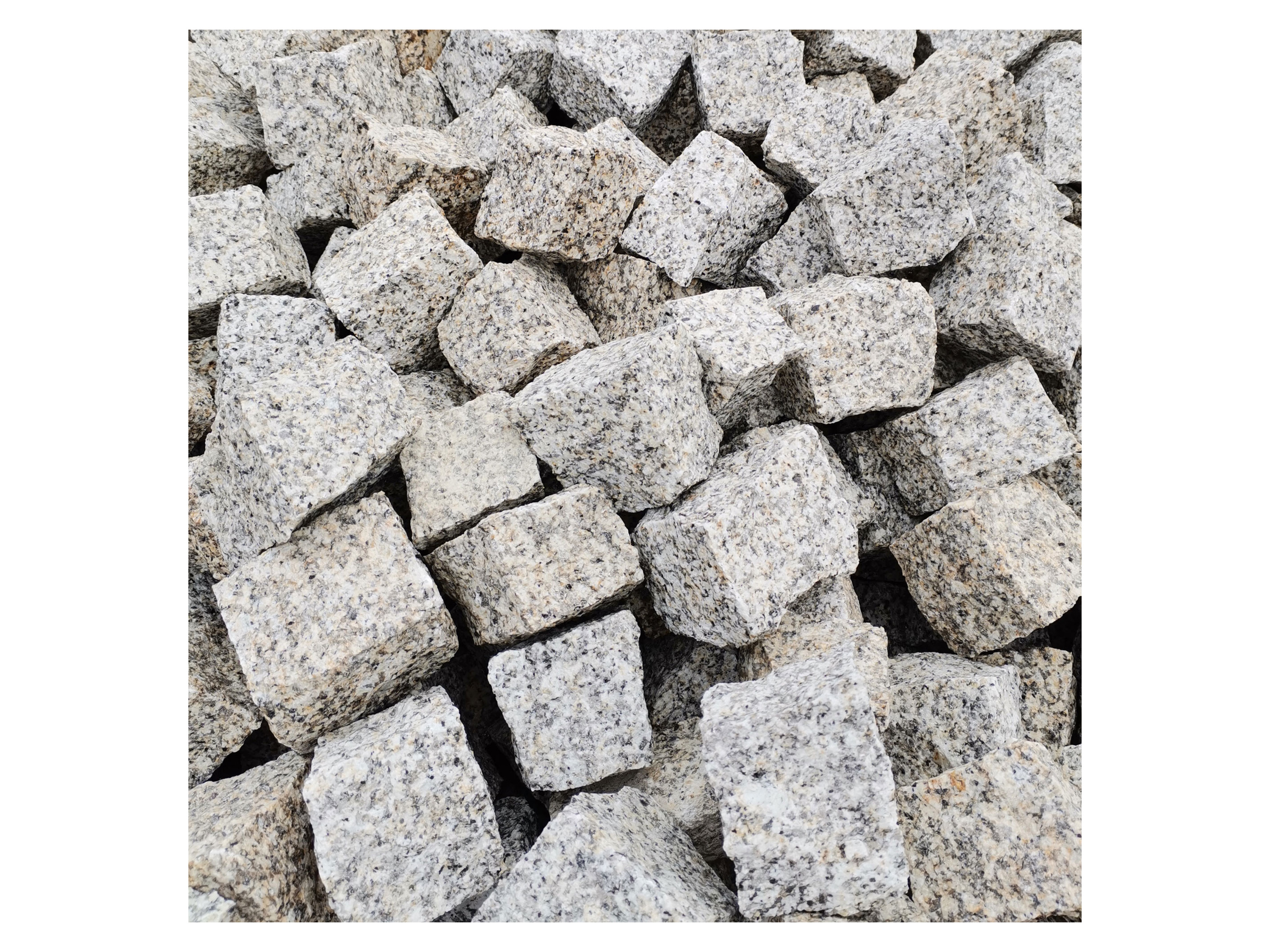 Thumbnail - Schicker Mineral Granit Pflastersteine (5x5x5 cm, 25 kg, Hellgrau)