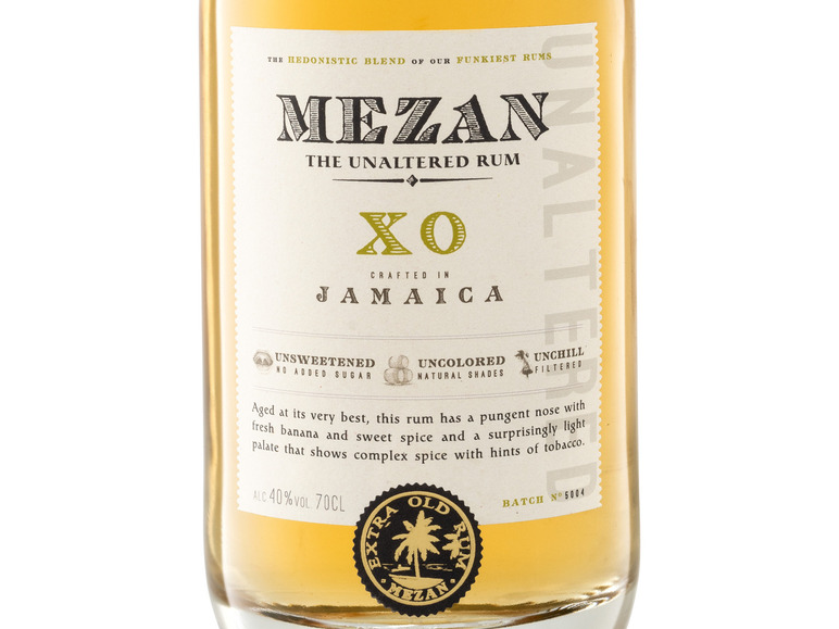 Gehe zu Vollbildansicht: Mezan XO Jamaica Rum 40% Vol - Bild 2