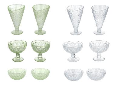 SILVERCREST® Glas-Eisbecher-Set / Glas-Eisschalen-Set