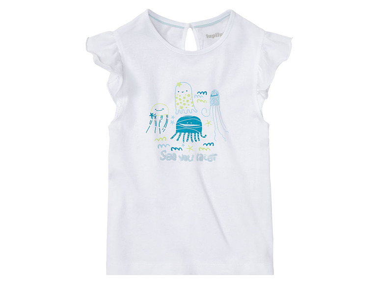 Gehe zu Vollbildansicht: lupilu® Kleinkinder Mädchen T-Shirts, 3 Stück, aus reiner Baumwolle - Bild 20