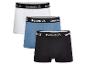 Drei Paar Reebok Boxershorts in Weiß, Blau und Schwarz