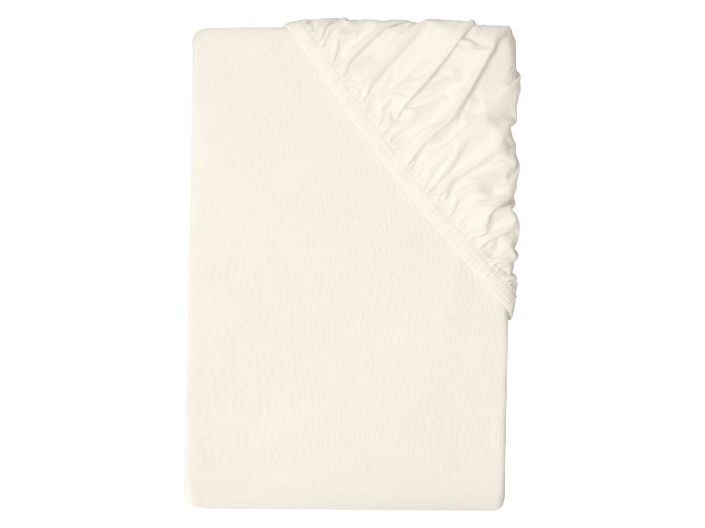 Sandfarbenes Spannbettlaken