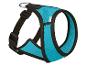 Zooafari Hundegeschirr, türkis mit schwarzen Elementen.