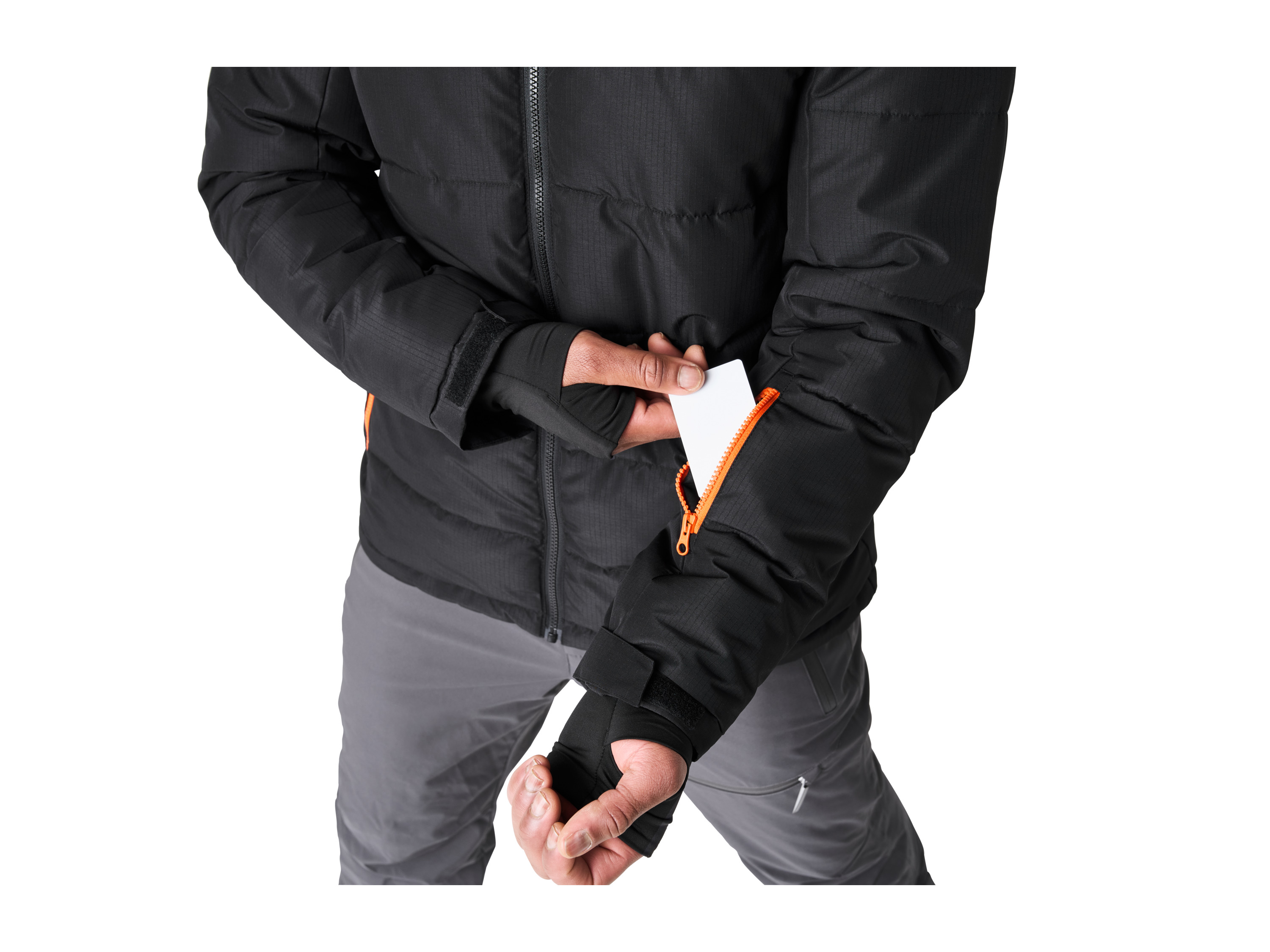 Thumbnail - CRIVIT Herren Skijacke (Schwarz/Rot, M (48/50))