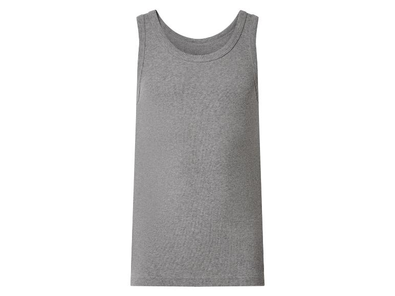 Graues Baumwoll-Tanktop für Herren