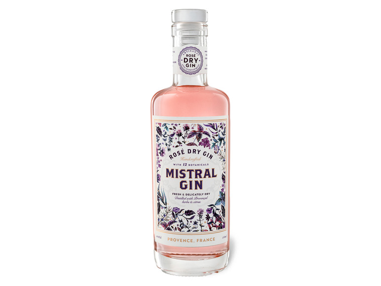 Mistral Rosé Dry Gin 40% Vol