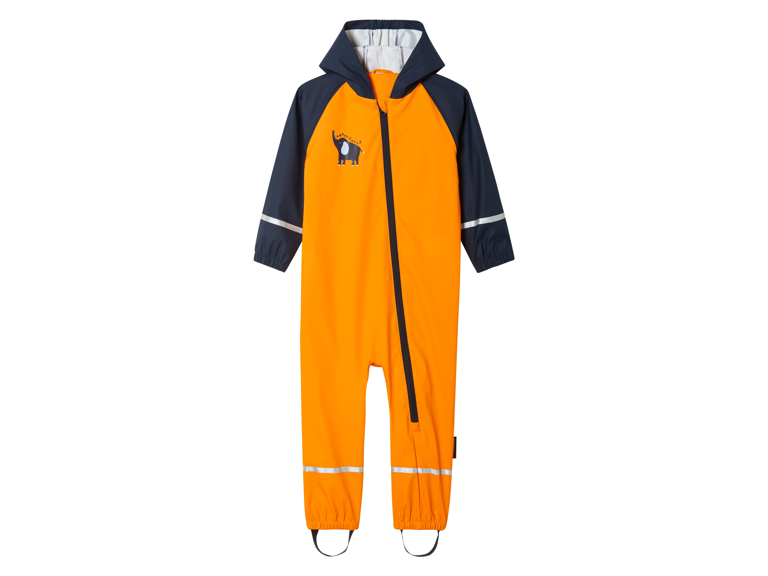 lupilu® Baby / Kleinkinder Jungen Overall (Orange, 74/80)““ | Bein mit Gummisteg für optimalen Halt